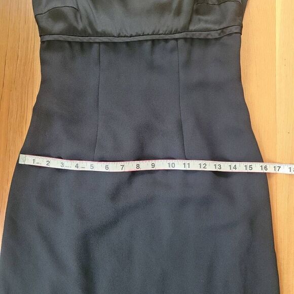 Vintage 90s Laundry by Shelli Segal maxi dress black babydoll empire waist‎ - Picture 9 of 10